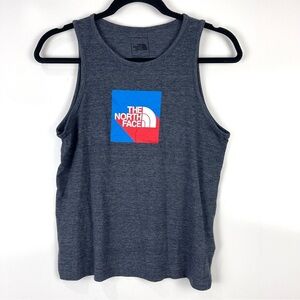The North Face Sleeveless Americana Tri-Blend Tank Top Grey Women's Size Small
